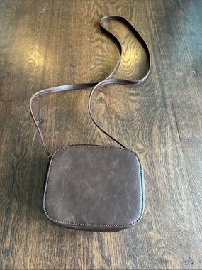 Brandy Melville Brown Leatherette Crossbody Bag